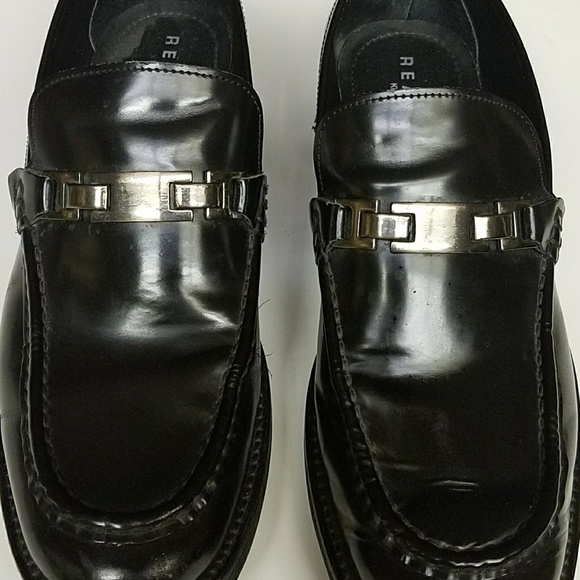 KENNETH COLE REACTION BLACK LEATHER SHOES - Picture 2 of 5